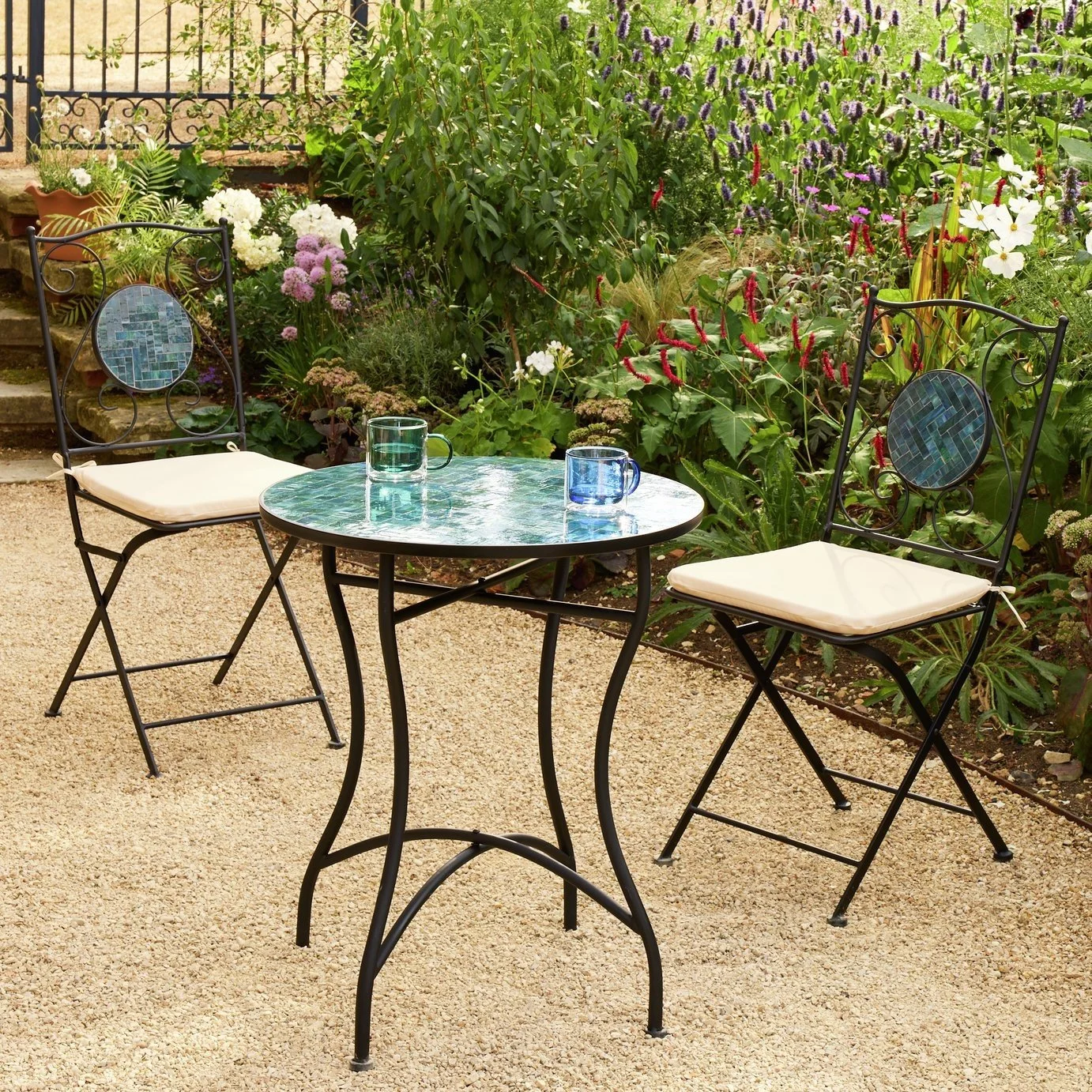 Argos Home Mosaic 2 Seater Metal Garden Bistro Set 17837654.jpg