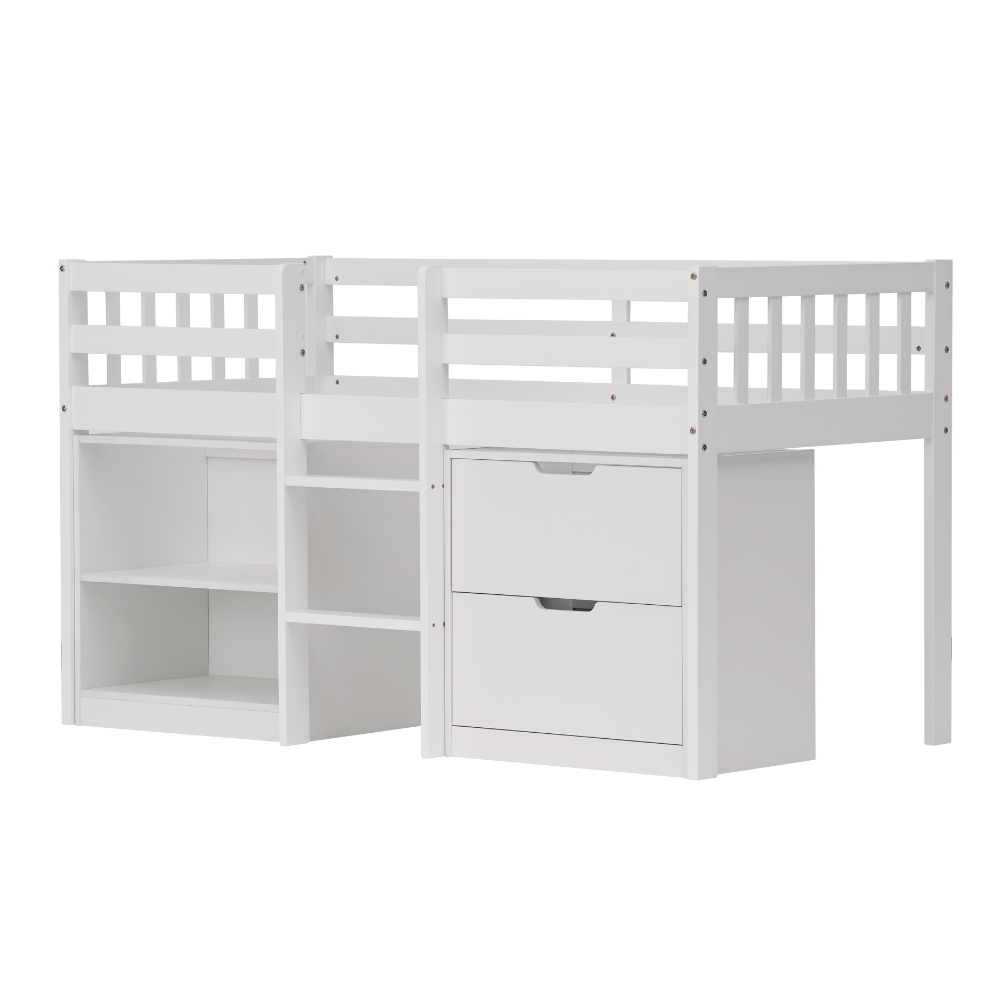 Sleepstation Single Cabin Bed in White