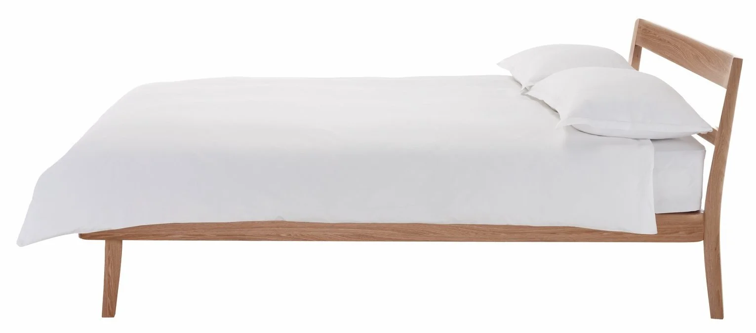 Habitat Tatsuma Double Wooden Bed Frame - Ash 19362880_2.jpg