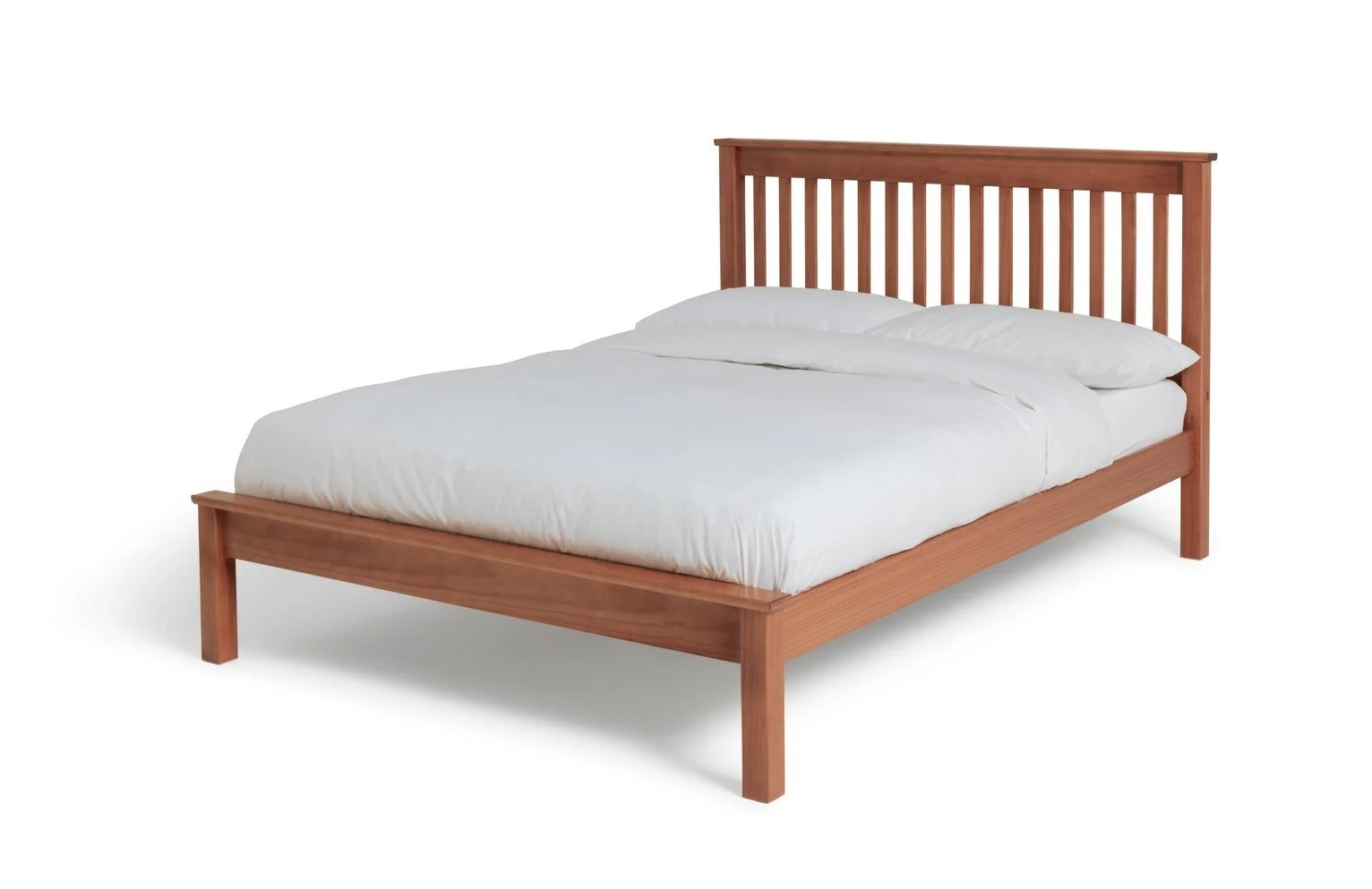ASPLEY 4FT6 OAK STAIN BEDFRAME 14976800