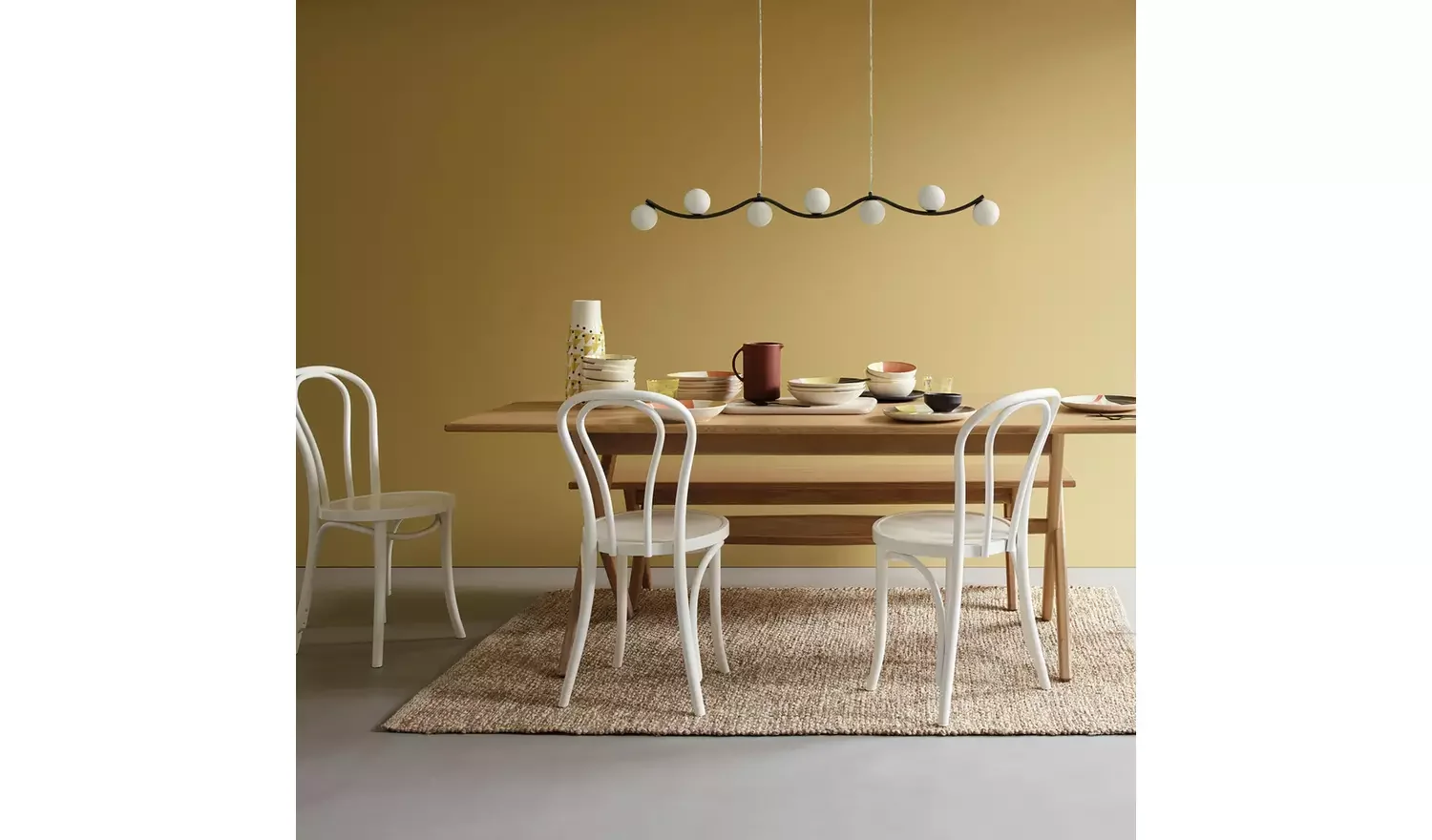 Distress Natural Jute Flatweave Rug - 140x200cm