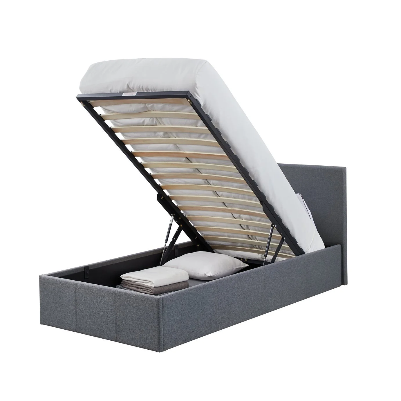 Argos Home Heathdon Single End Lift Ottoman Bed - Grey 19399640_6.jpg