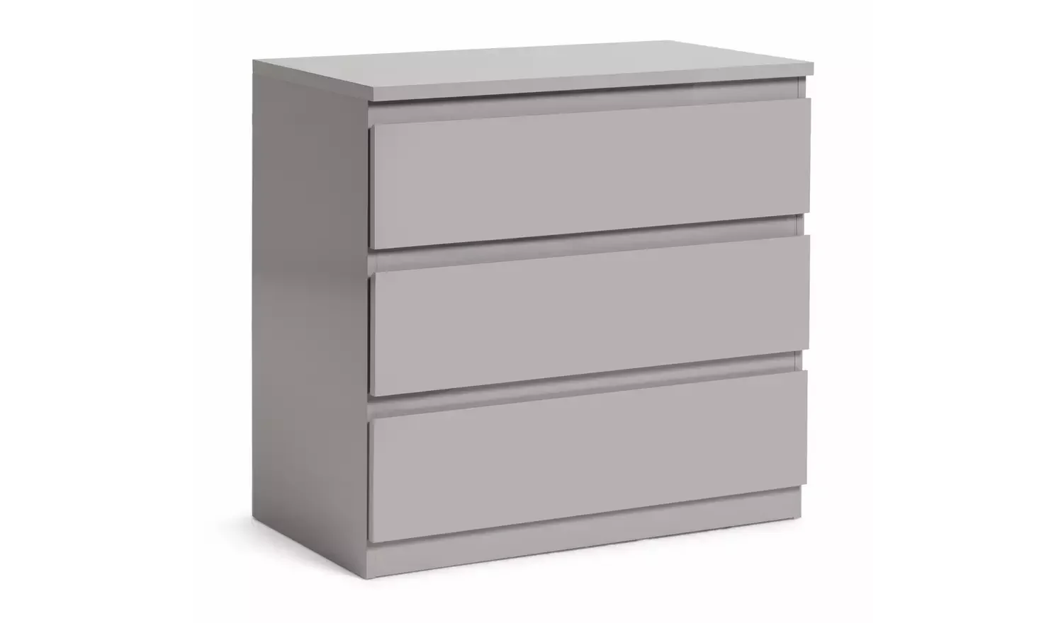 3 Drawer Chest - Grey Gloss