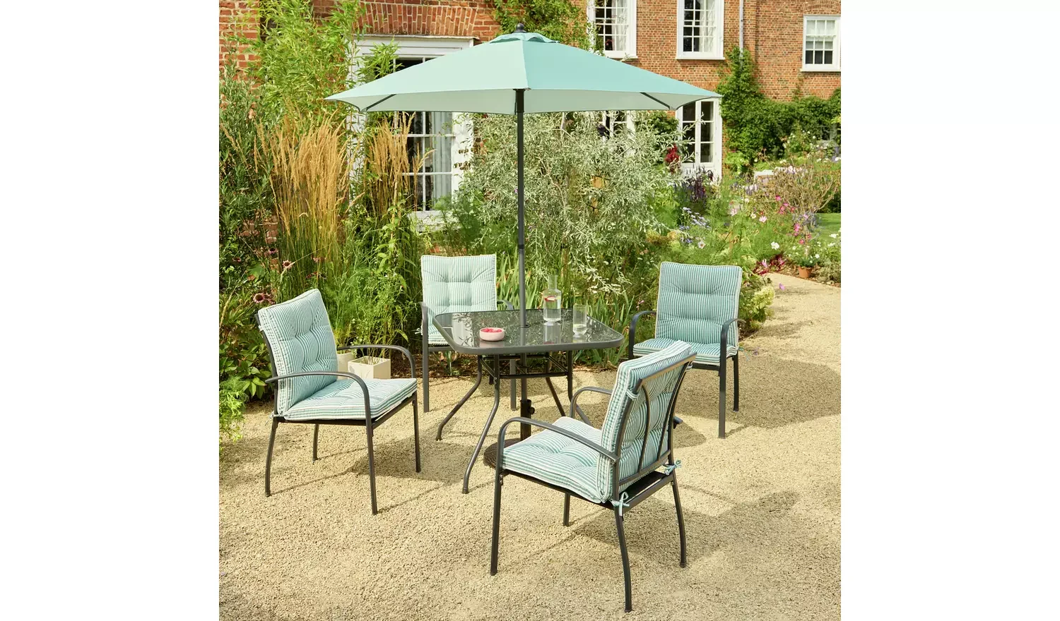 17742392 Home Classic 4 Seater Metal Patio Set