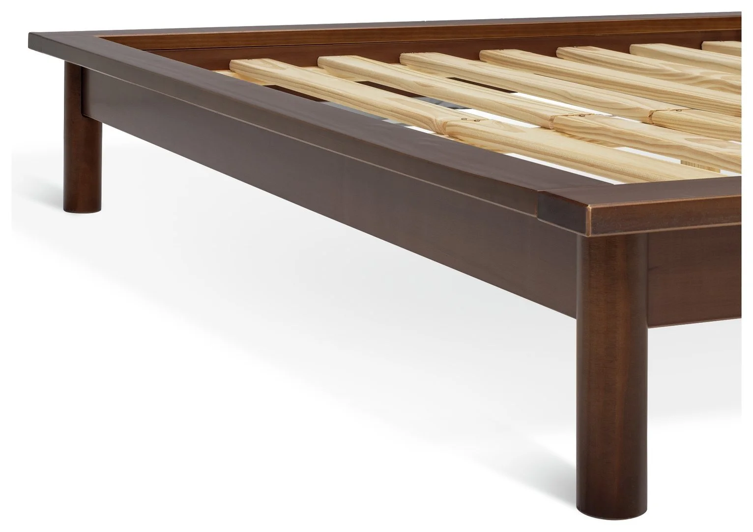Habitat Akio Small Double Wooden Platform Bed Frame - Walnut 17161052_5.jpg