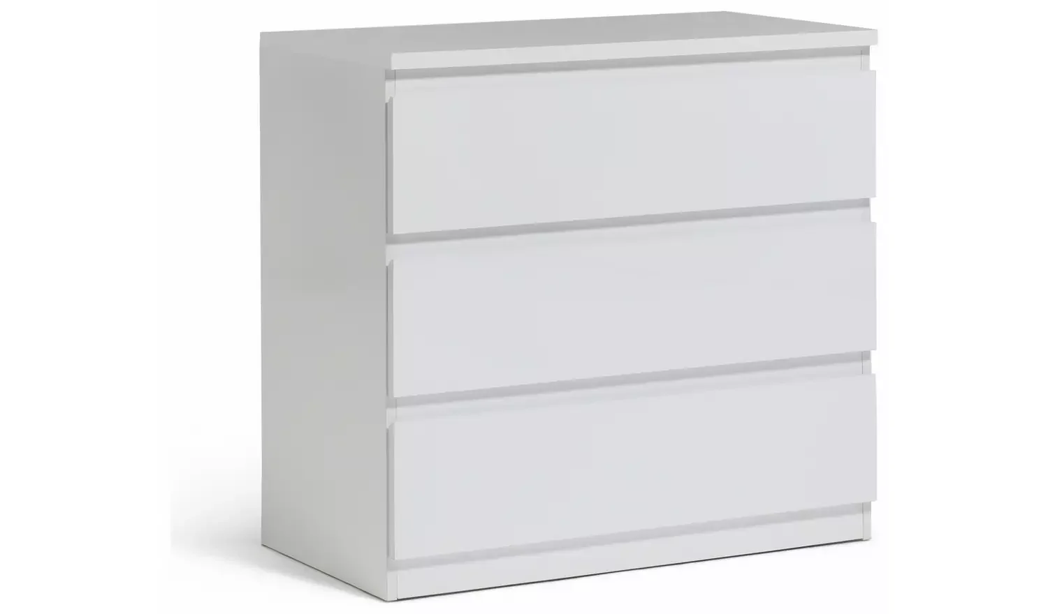 3 Drawer Chest  Matte White
