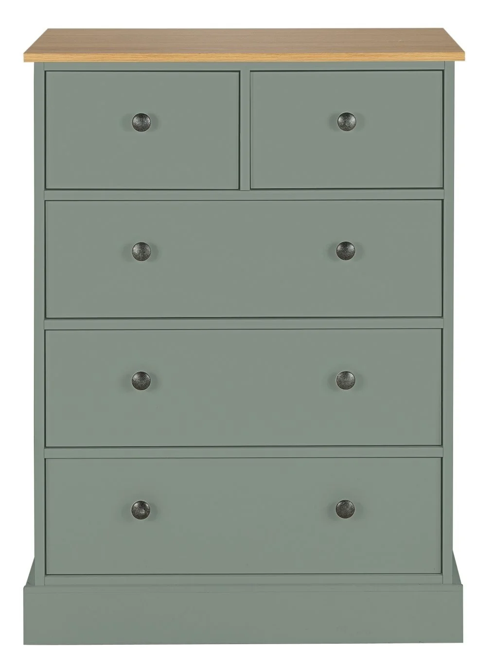 Argos Home Kensington 5 Drawer Chest - Sage Green 17294084.jpg