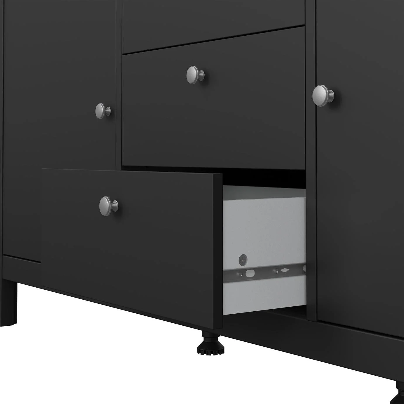 Tvilum Madrid 2 Door 3 Drawer Sideboard - Black 13155134_9.jpg