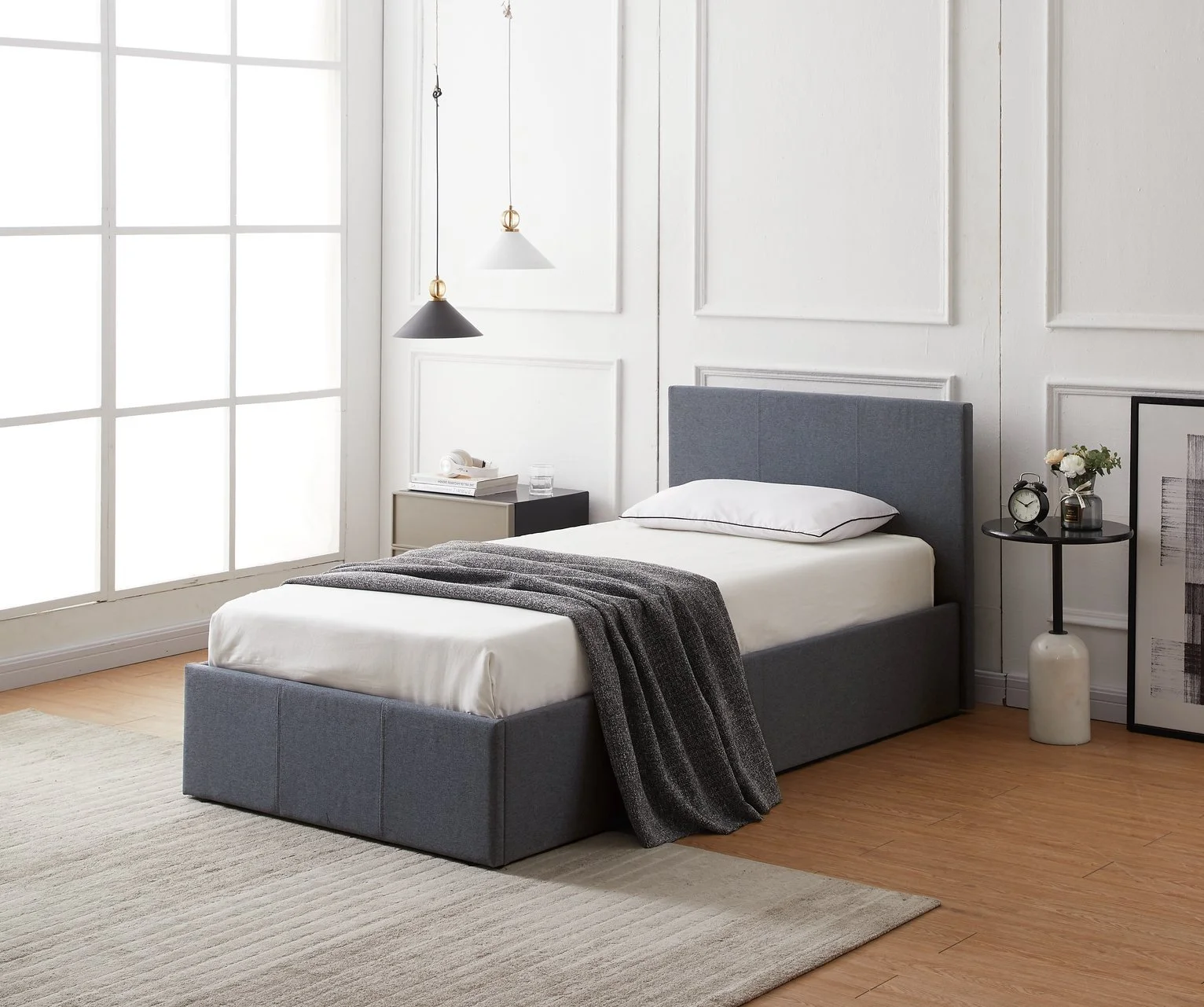 Argos Home Heathdon Single Ottoman Bed Frame - Grey 19515400.jpg