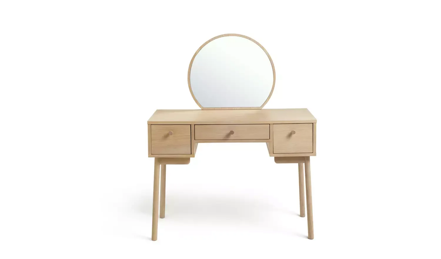 3 Drawer Dressing Table  Light Oak Veneer