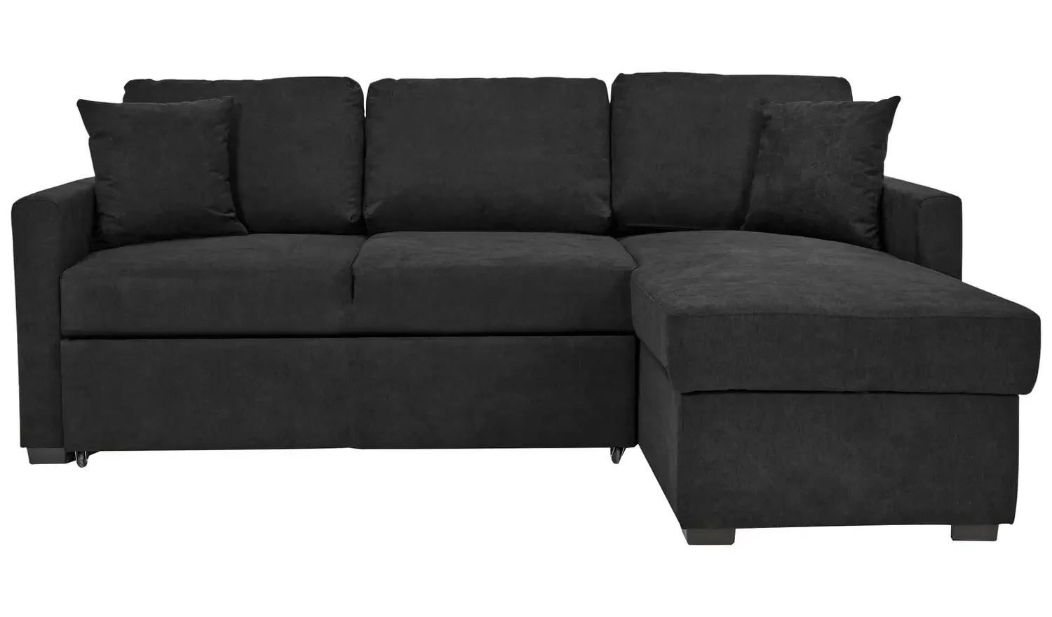 RH Storage Corner Chaise Sofa Bed - Charcoal