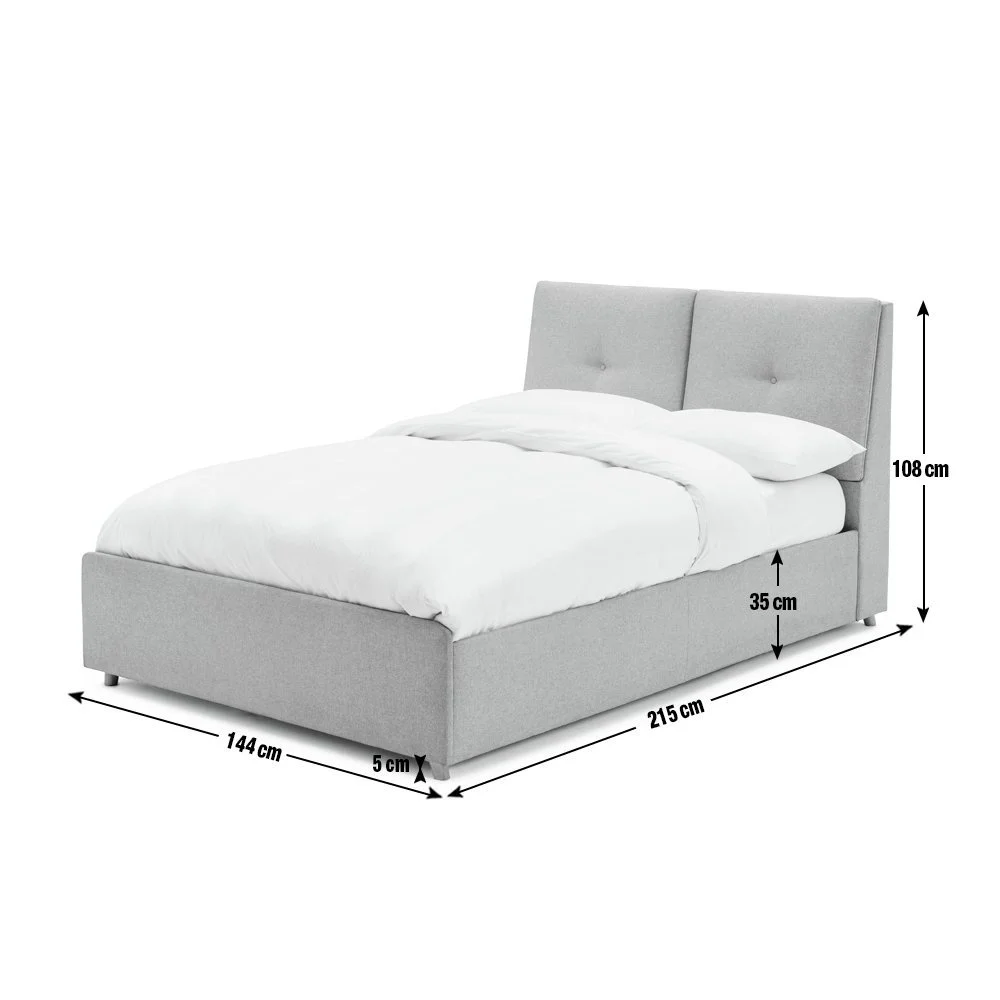 Argos Home Jakob Double Ottoman Bed Frame - Grey 14375528_3.jpg