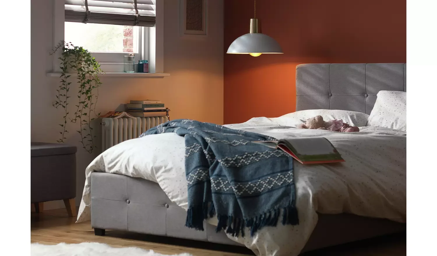 Kingsize End Opening Ottoman Bed Frame- Grey