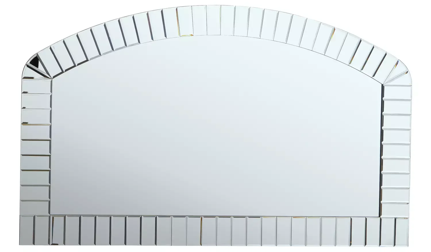Mosaic Overmantle Arch Wall Mirror - 130x85cm