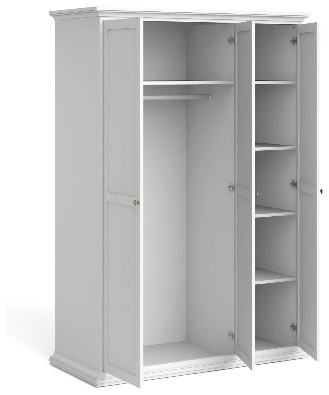 Tvilum Paris 3 Door Wardrobe - White 13138883_4.jpg