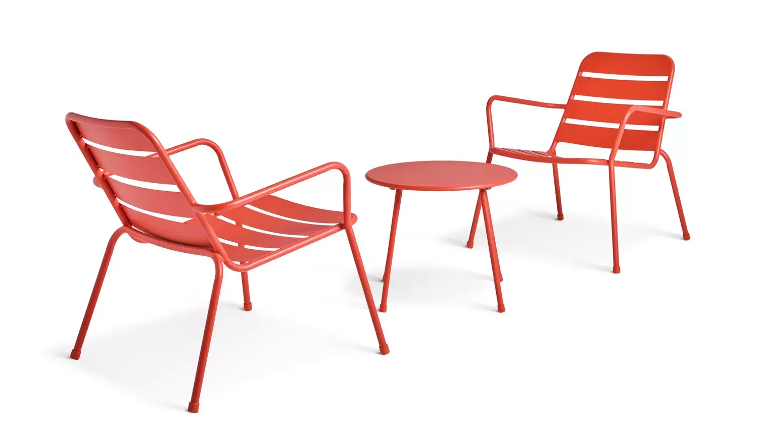 2 Seater Metal Garden Bistro table ONLY - Red