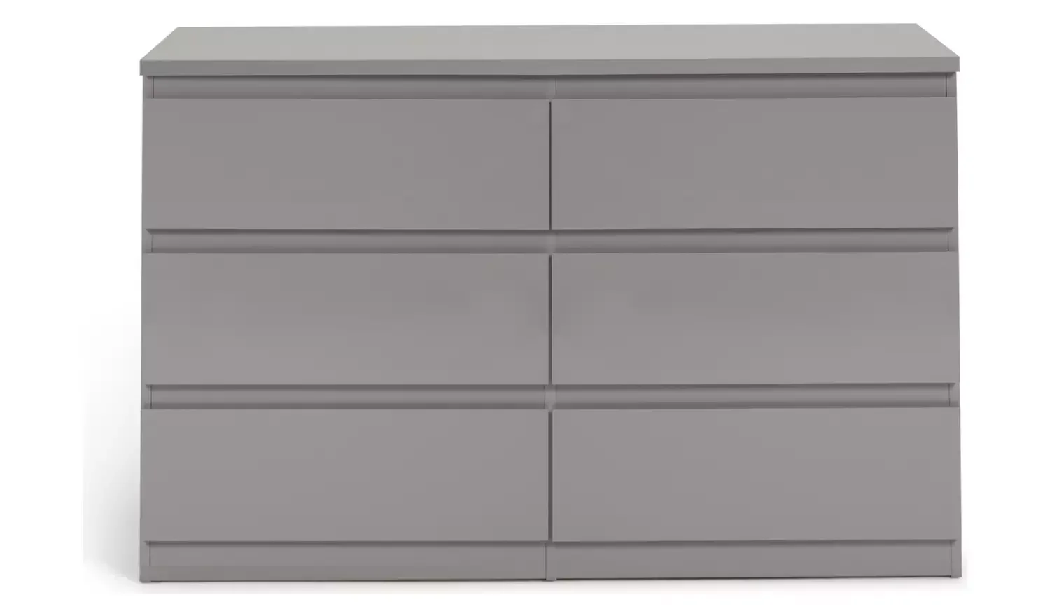 6 Drawer Chest - Grey Gloss