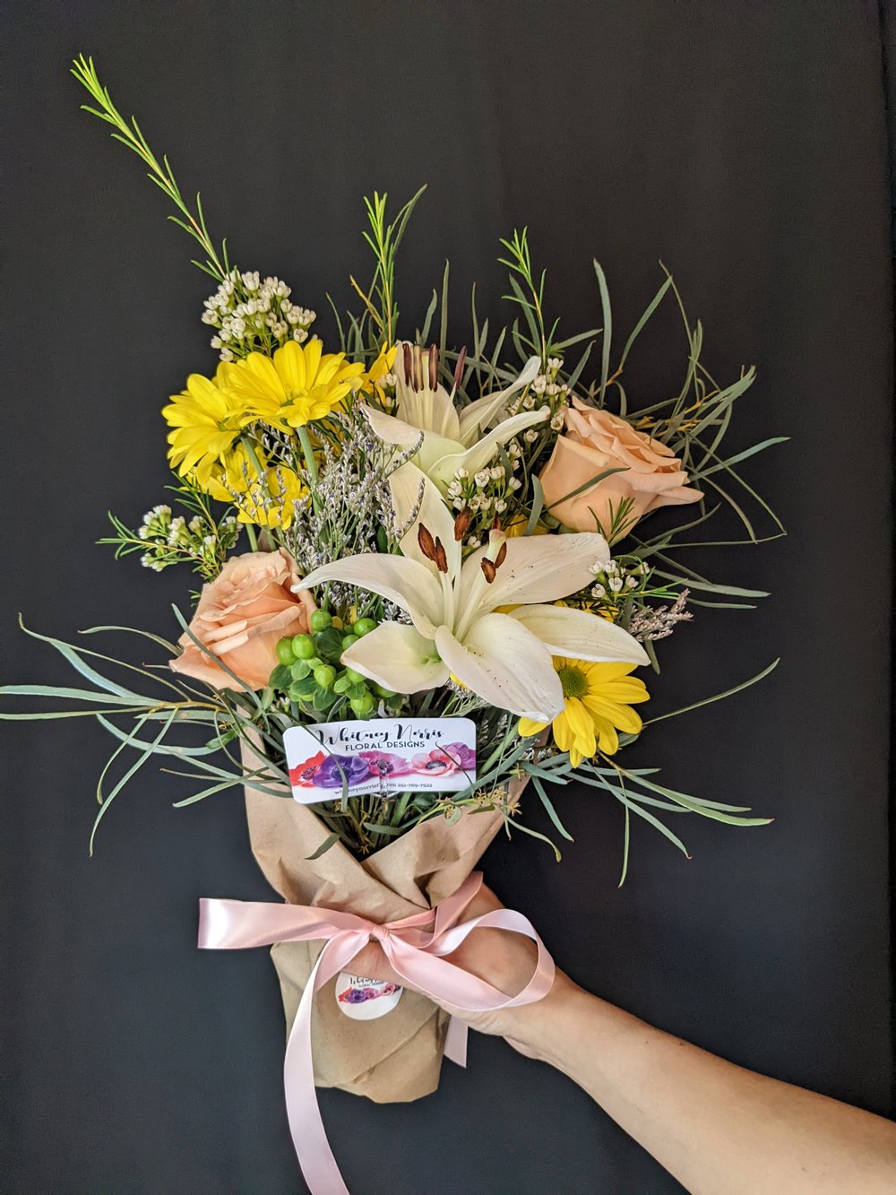 Light and Airy Bouquet Wrap- Grove Hill, AL Flower Delivery, Thomasville,  AL