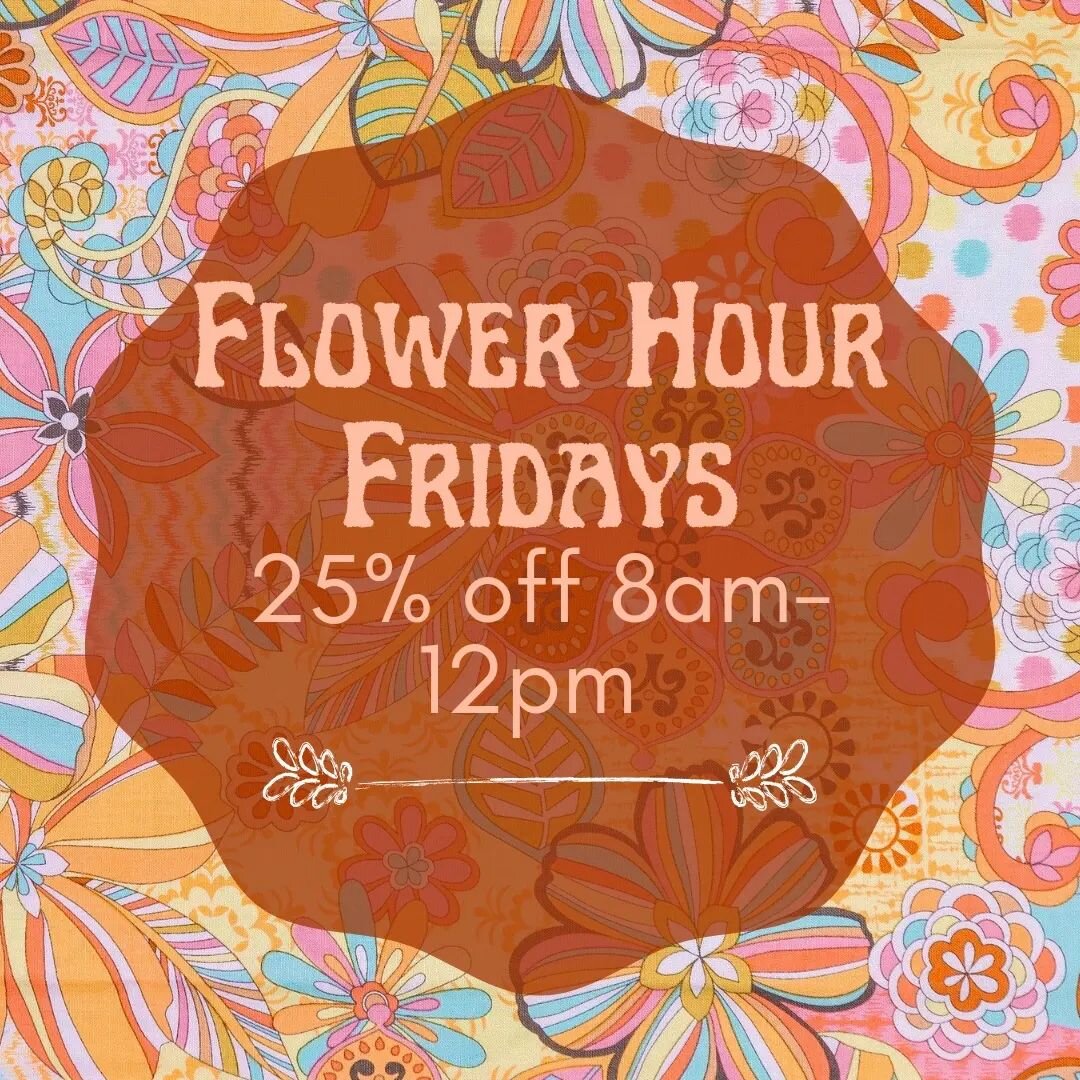 &quot;Flower Hour Fridays&quot; is moving to my Email List!!

Flower Hour Fridays started in an effort to eliminate product waste and get more flowers in your hands. 🤗 I was posting the products to my stories and the first week went well! I sold out