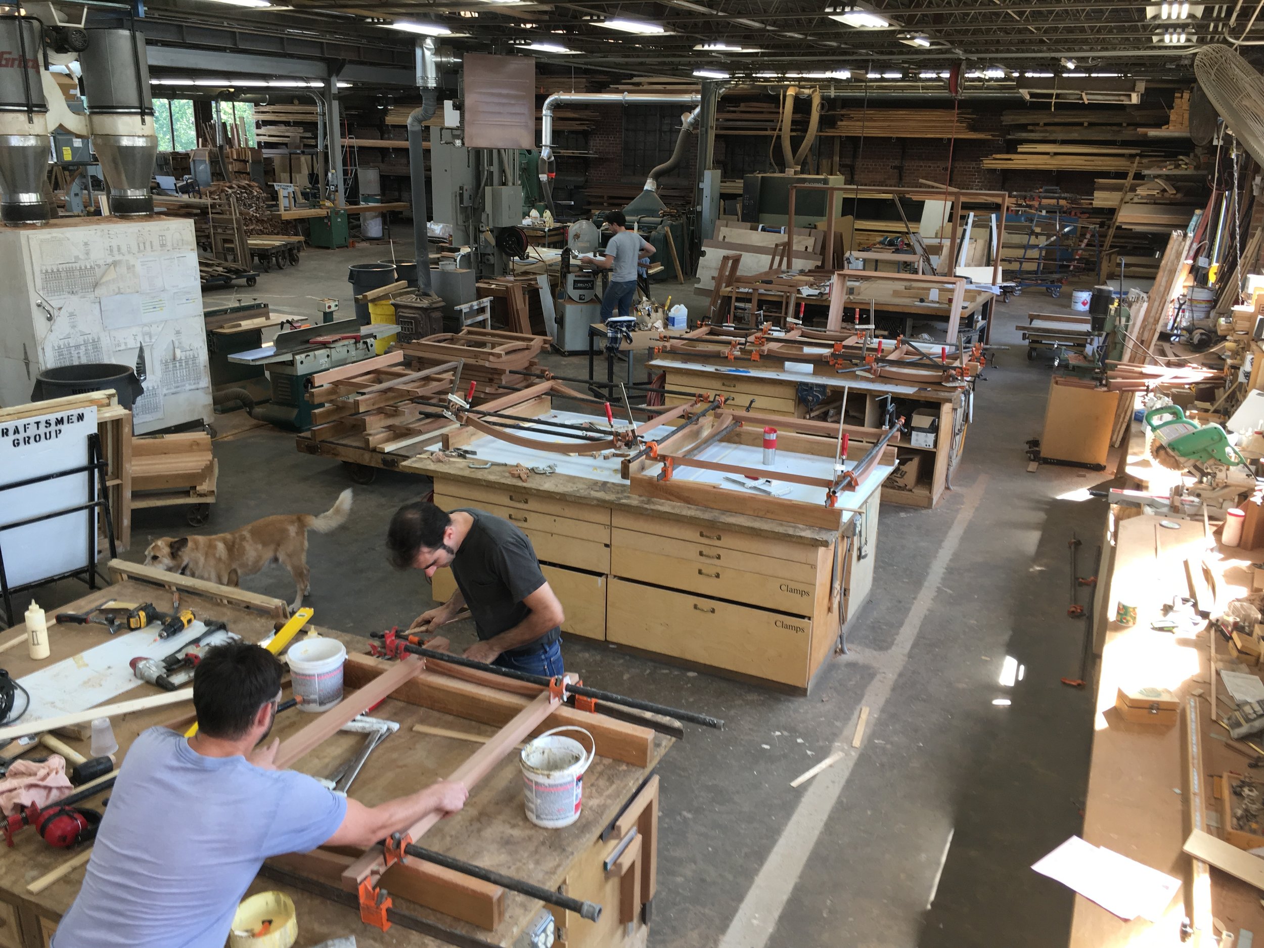 Sash assembly underway.