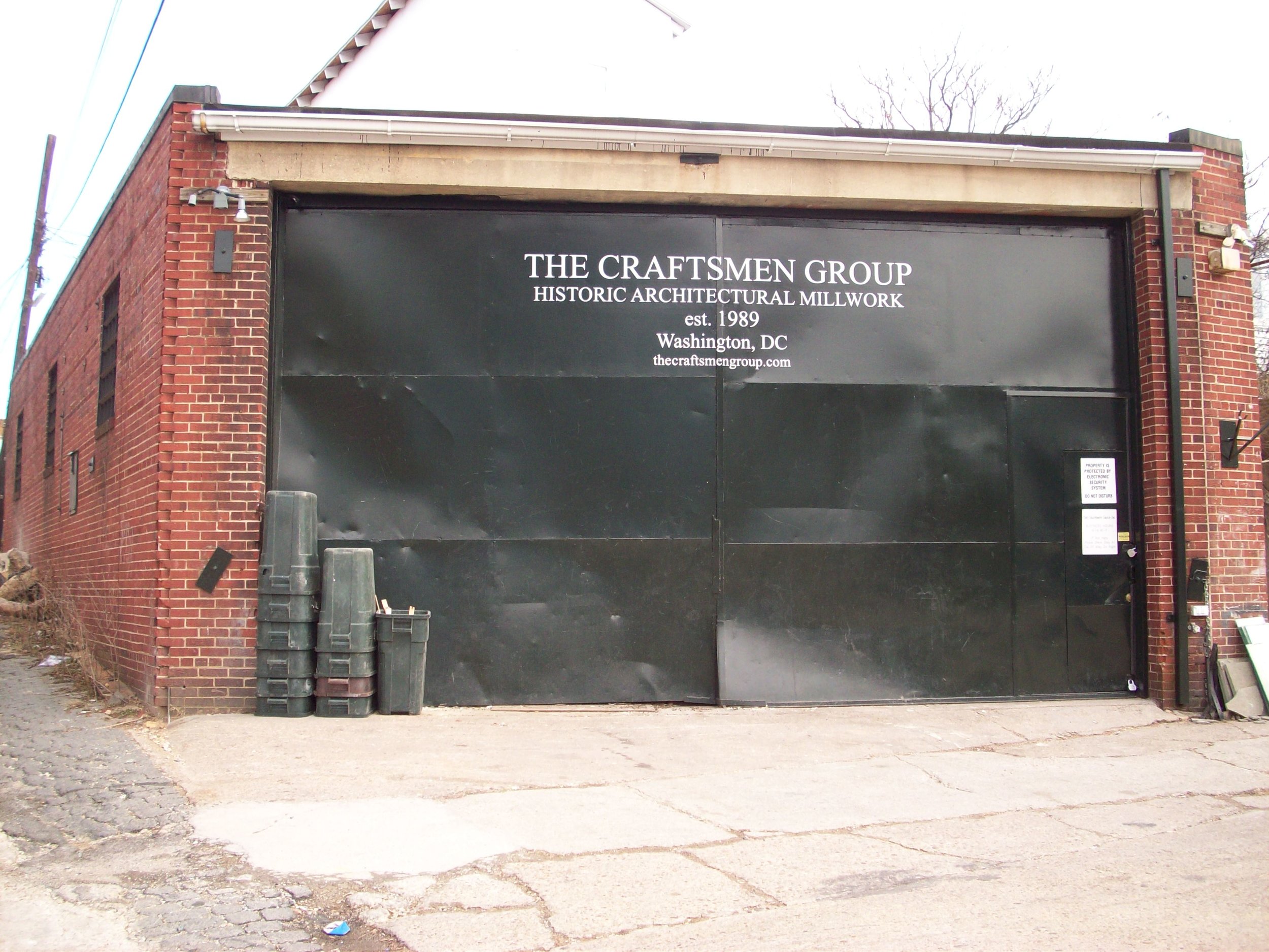 This is the second building in the alley off Fairmont Street. We sold the building as we expanded. It is now slated for redevelopment.