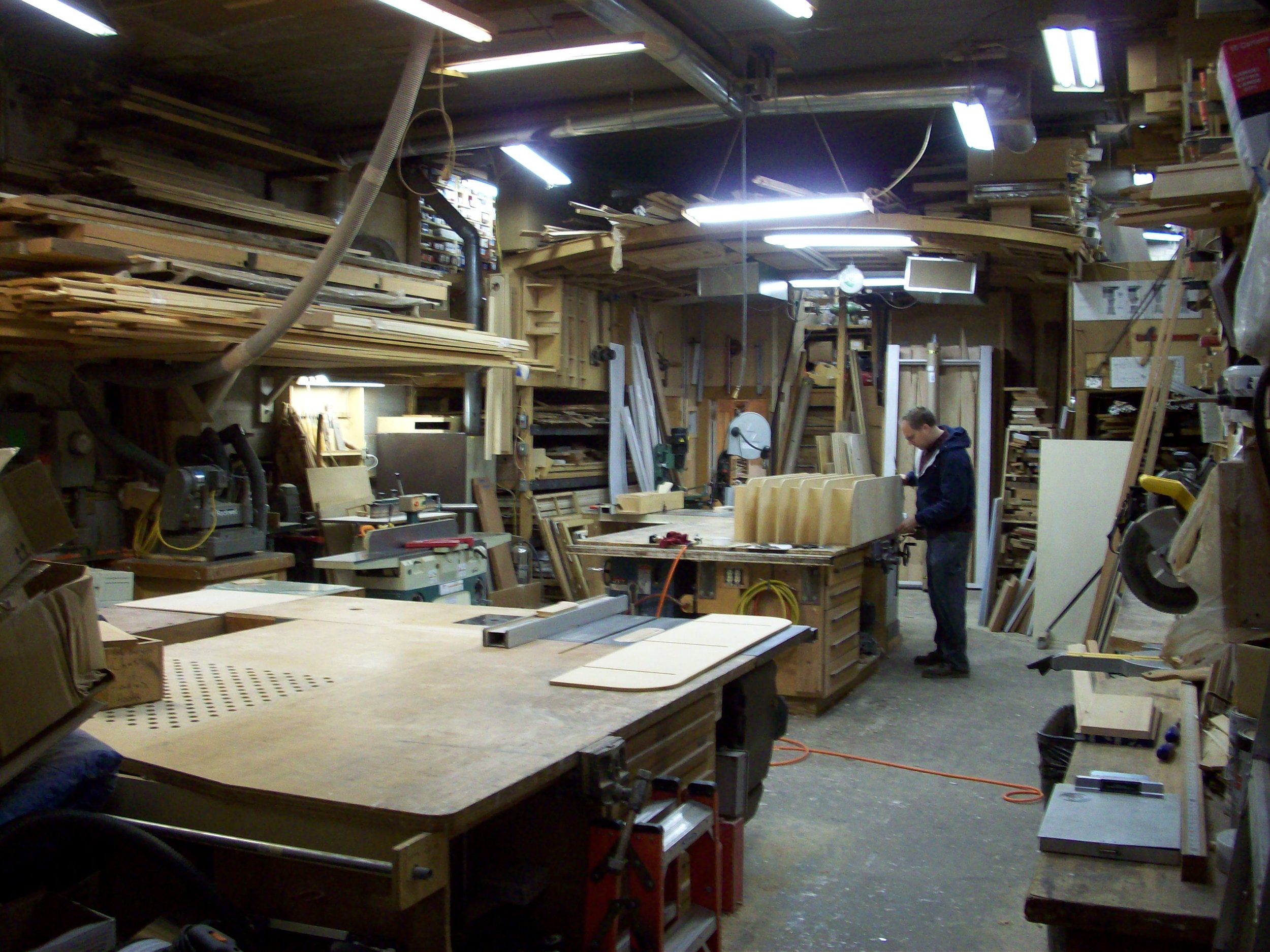 This was the wood shop for 20 years. We did projects like Postal Square and Eastern Market from this small and intensely efficient space. This is 1,200 SF, our wood working facility is now over 18.000 SF.