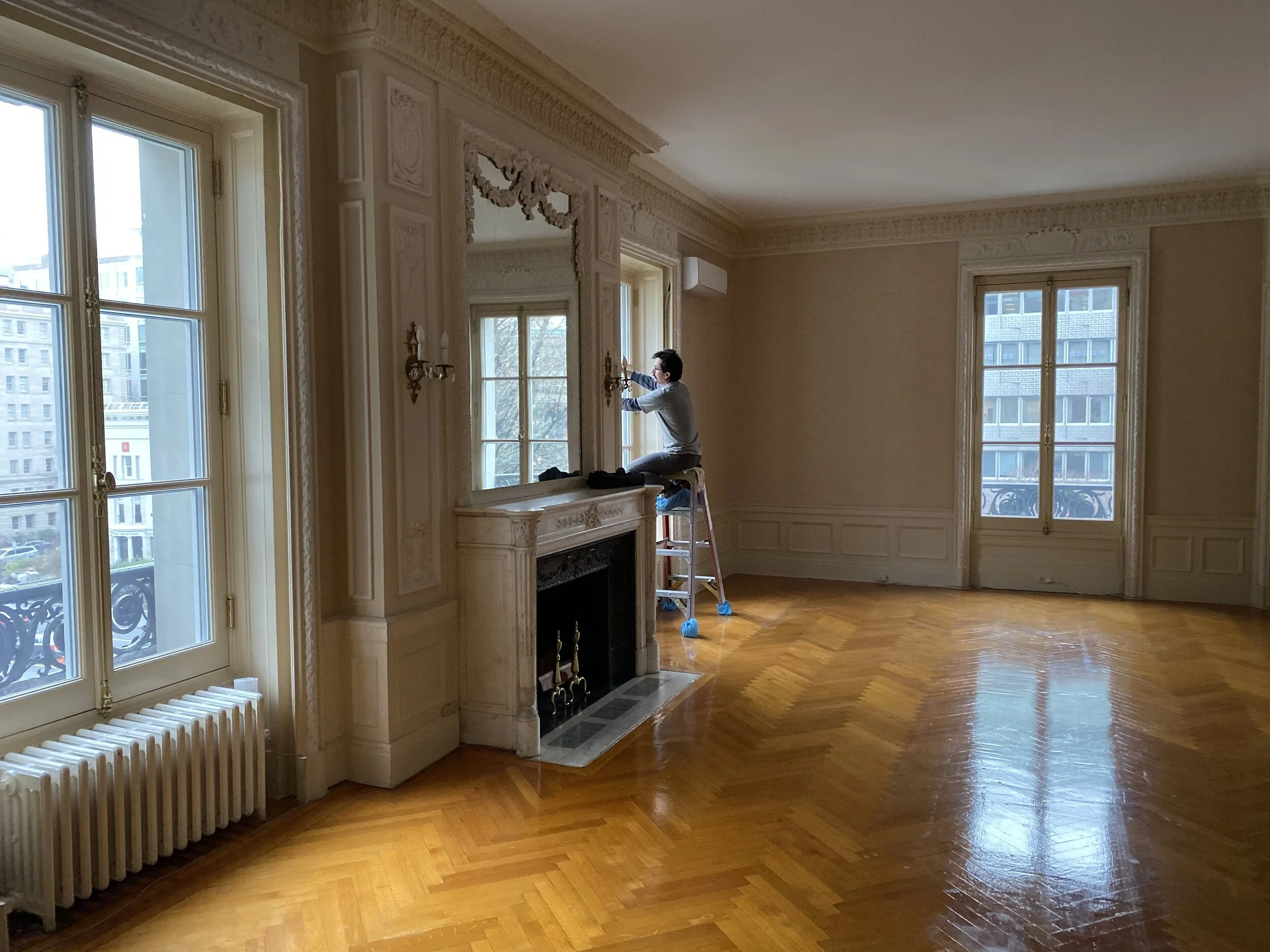 Meticulous final clean up, essential to a successful project.