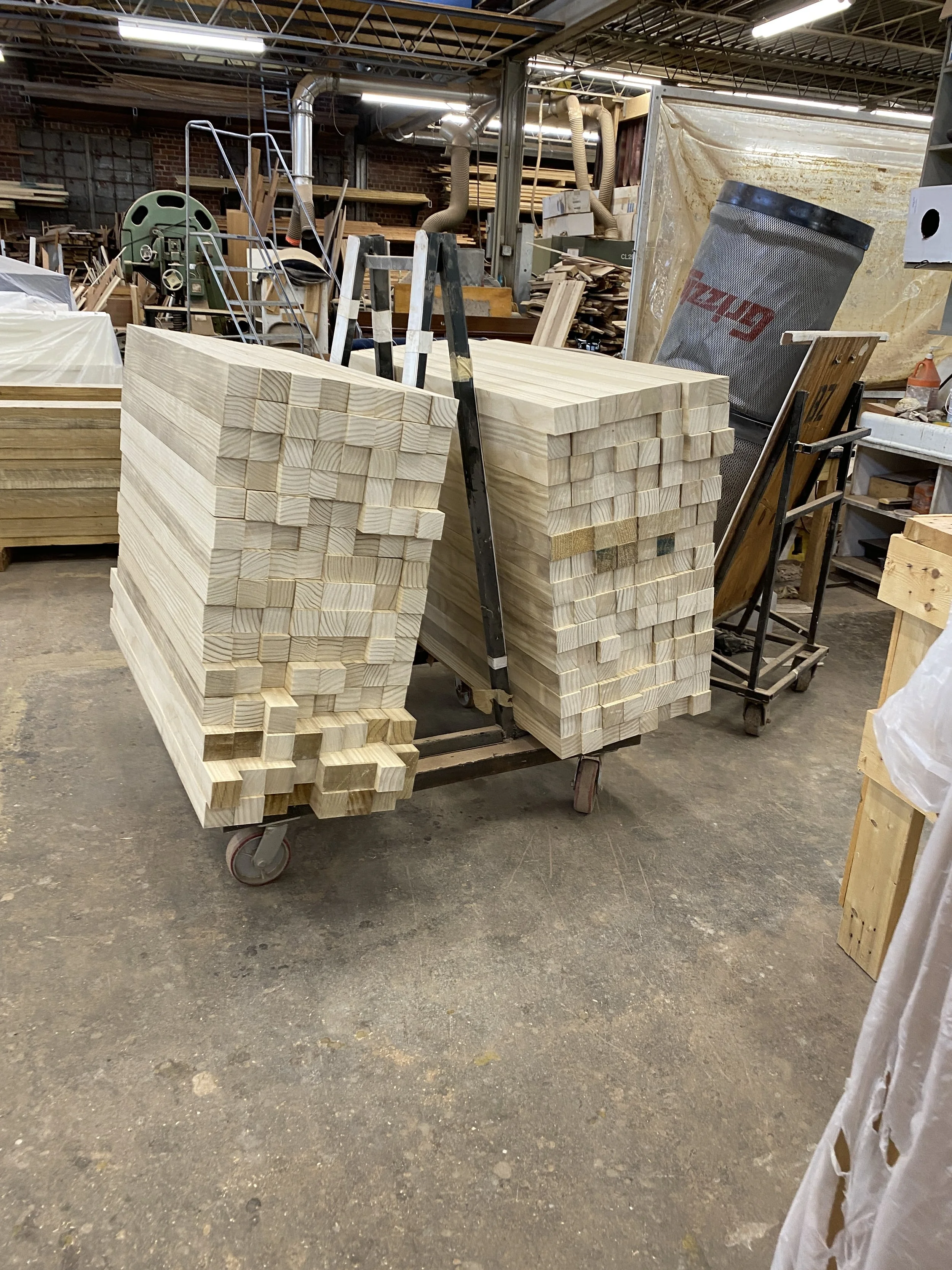 Another good display of Accoya's stability. Not a twist or bow in a single piece.