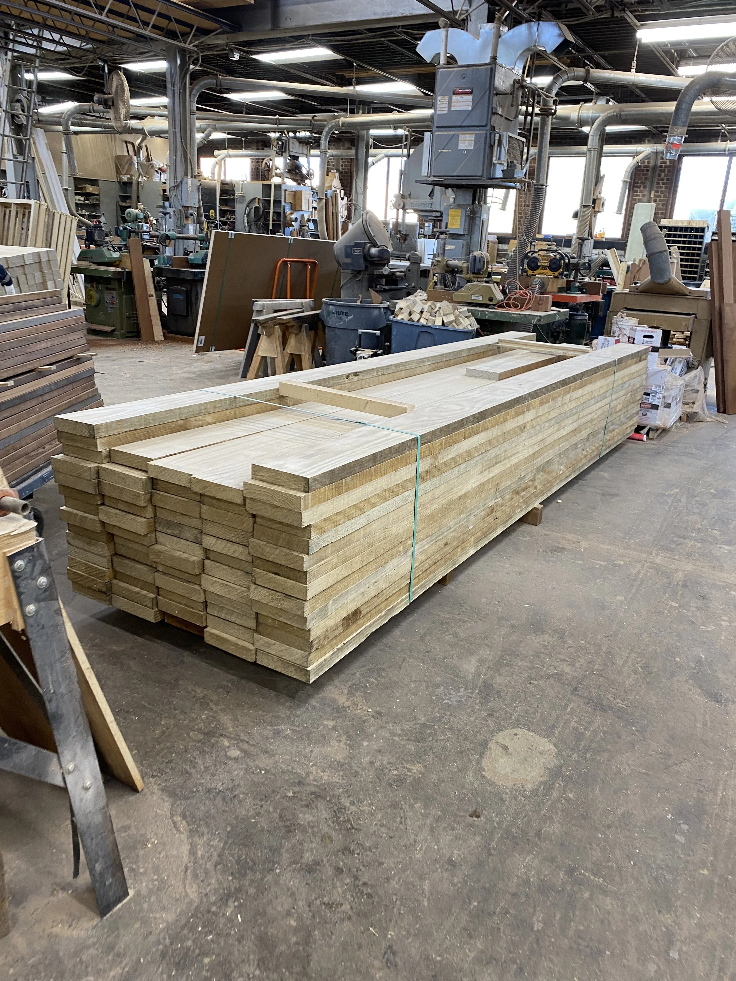 Farm grown, the Accoya arrives straight, flat, and all boards to a given width.