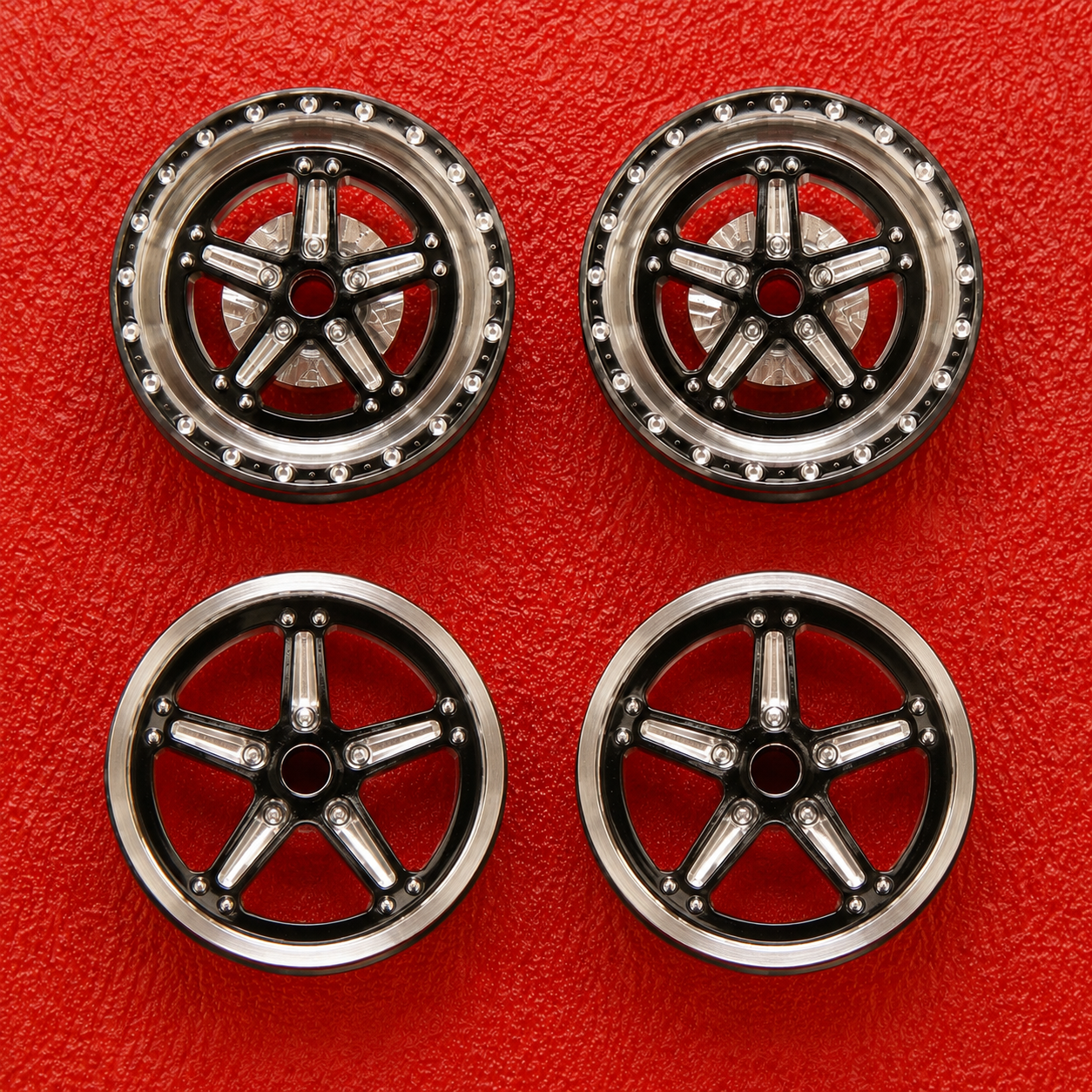 1/25 Slot Car Billet Specialty Streetlites w/beadlocks