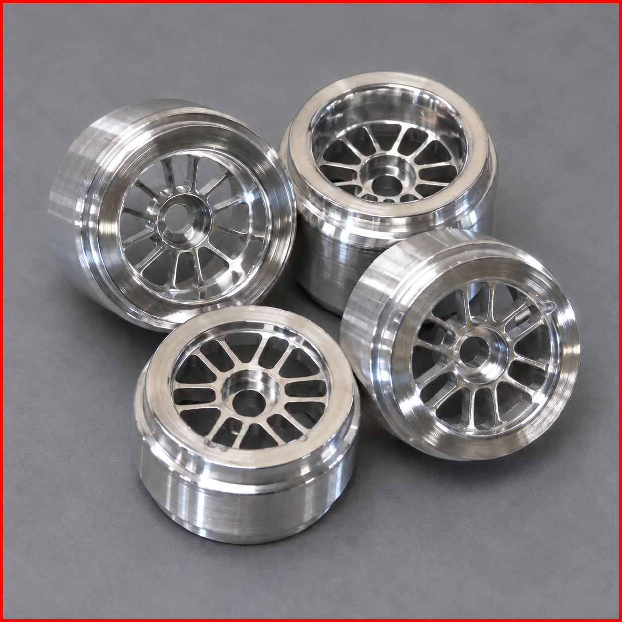 JR Salvinos Indy Car wheel Polished