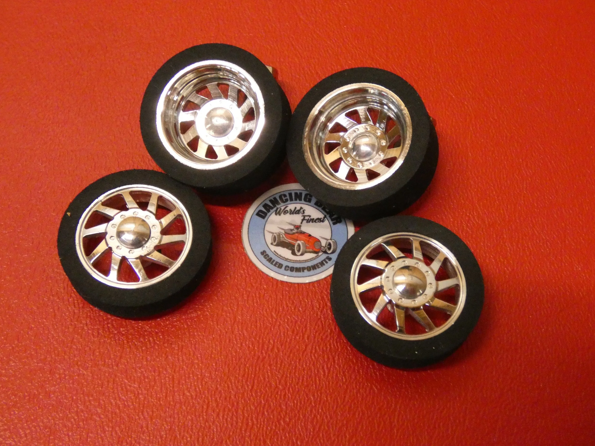1/25 Slot car Dually Directional wheels