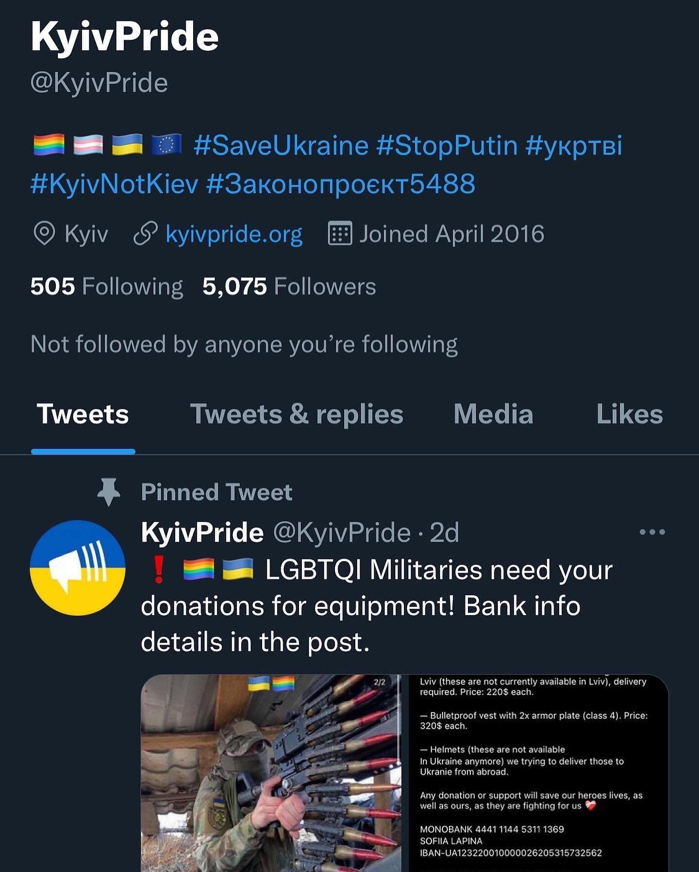 Hi all, Ukraine&rsquo;s vulnerable LGBTQ people need your support more than ever. Please see a link in my bio where you can help.
