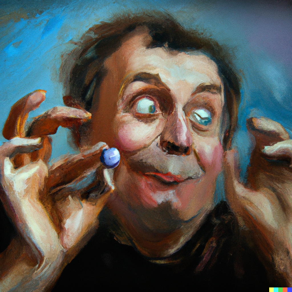 A man who's lost his marbles