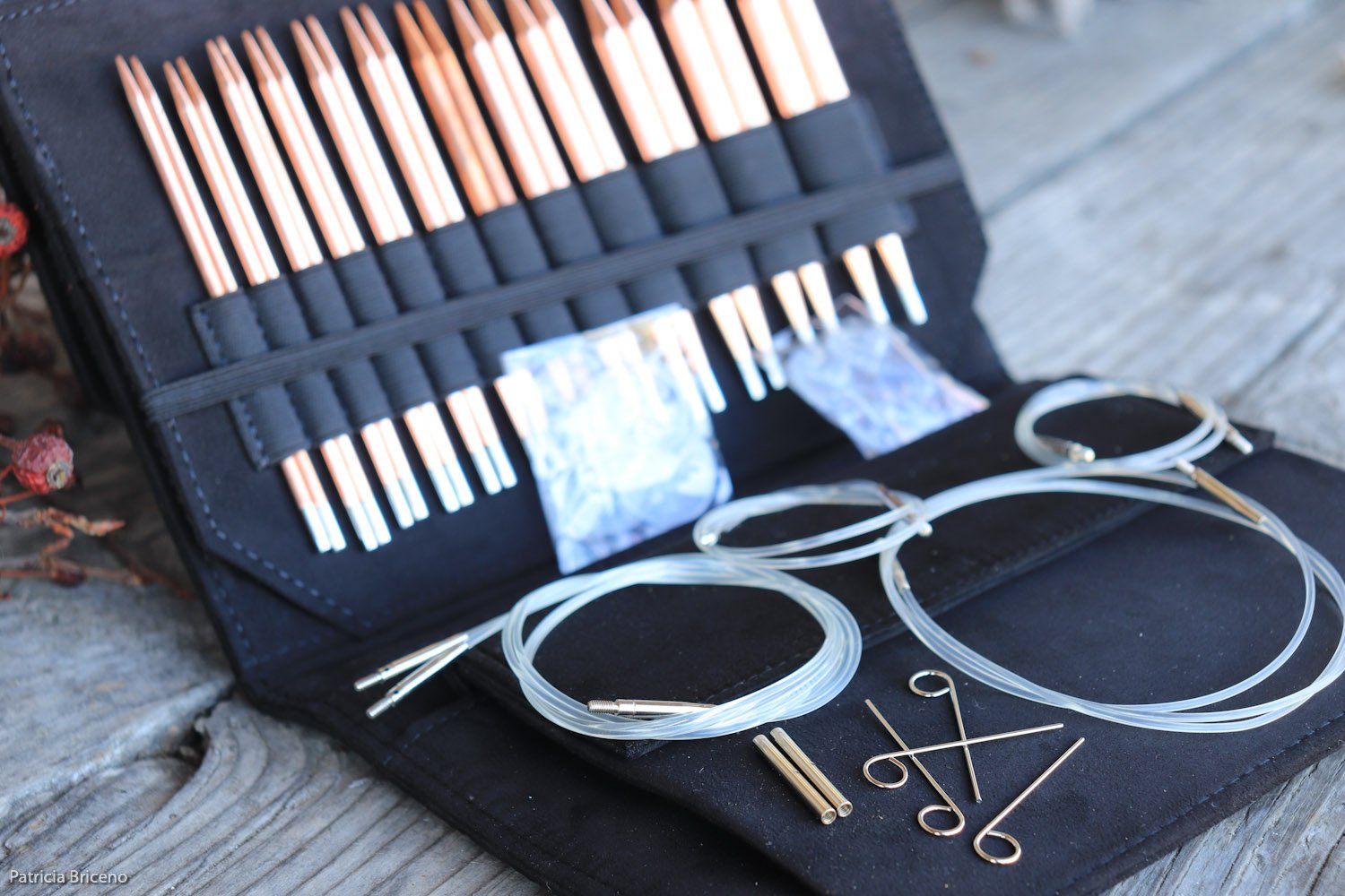 Lykke copper interchangeable knitting needles — Beesybee Fibers