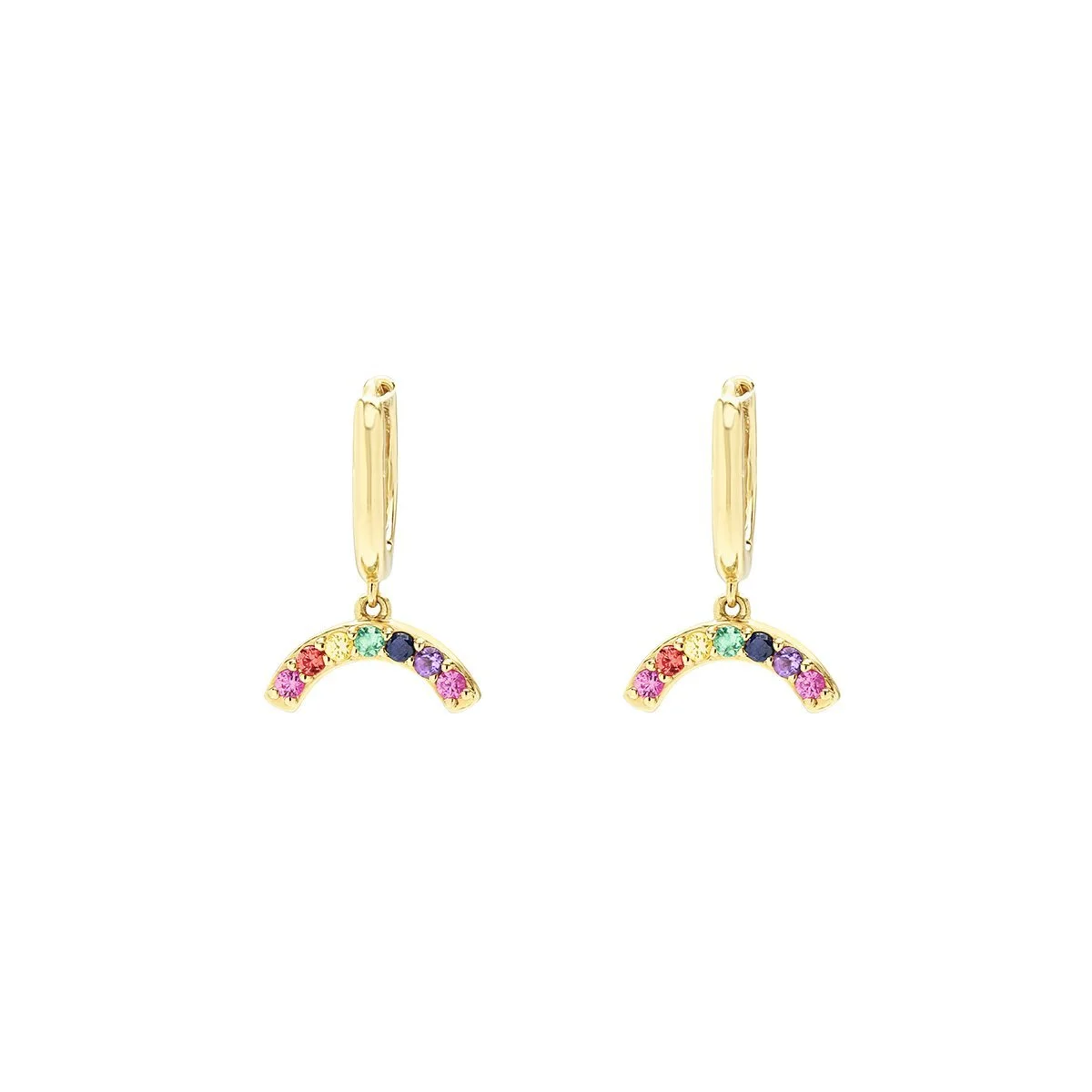 Andrea Fohrman Single Row Rainbow Hoop 