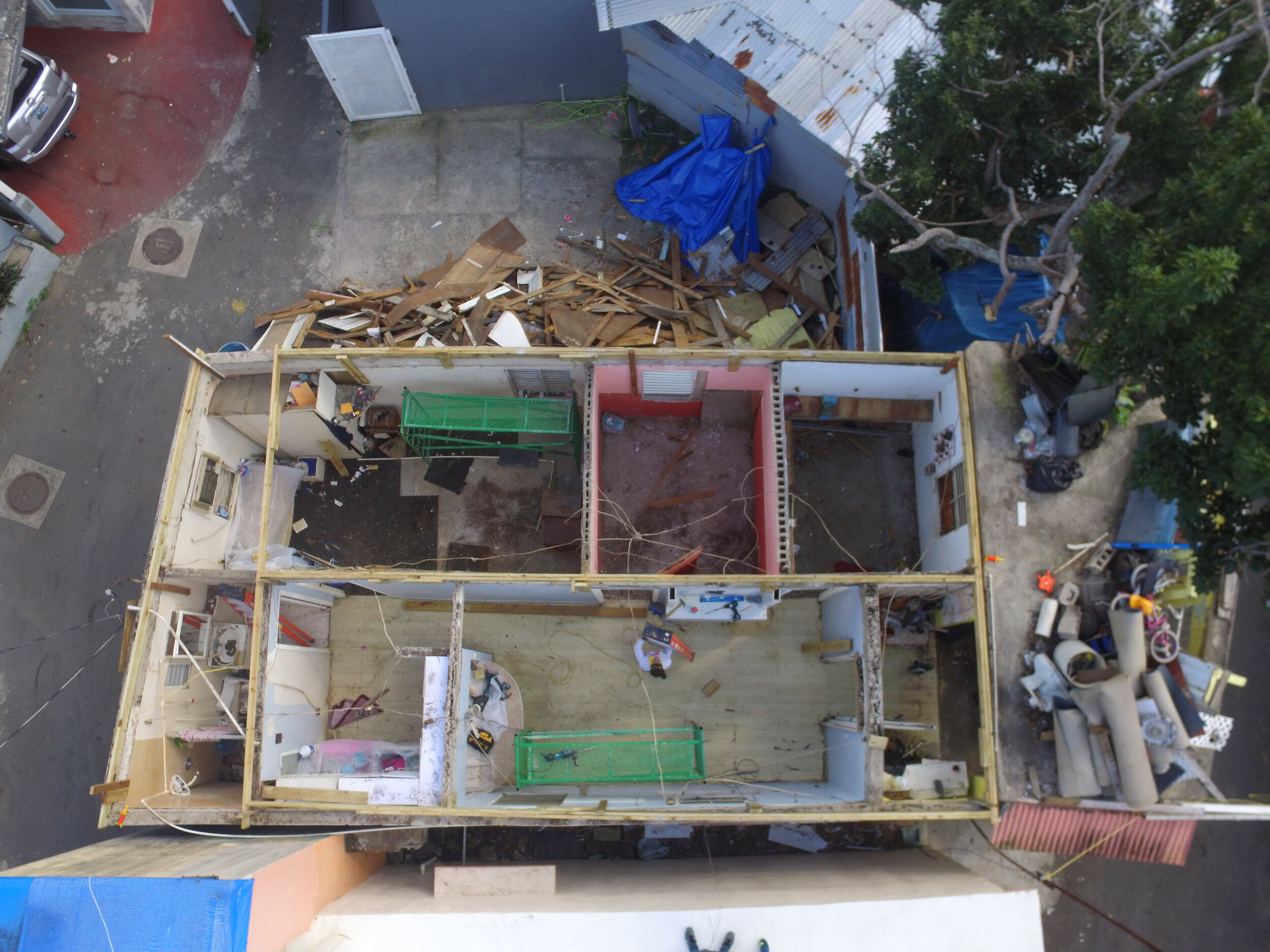  Drone view of the second house. Photo by Luisel Zayas. 