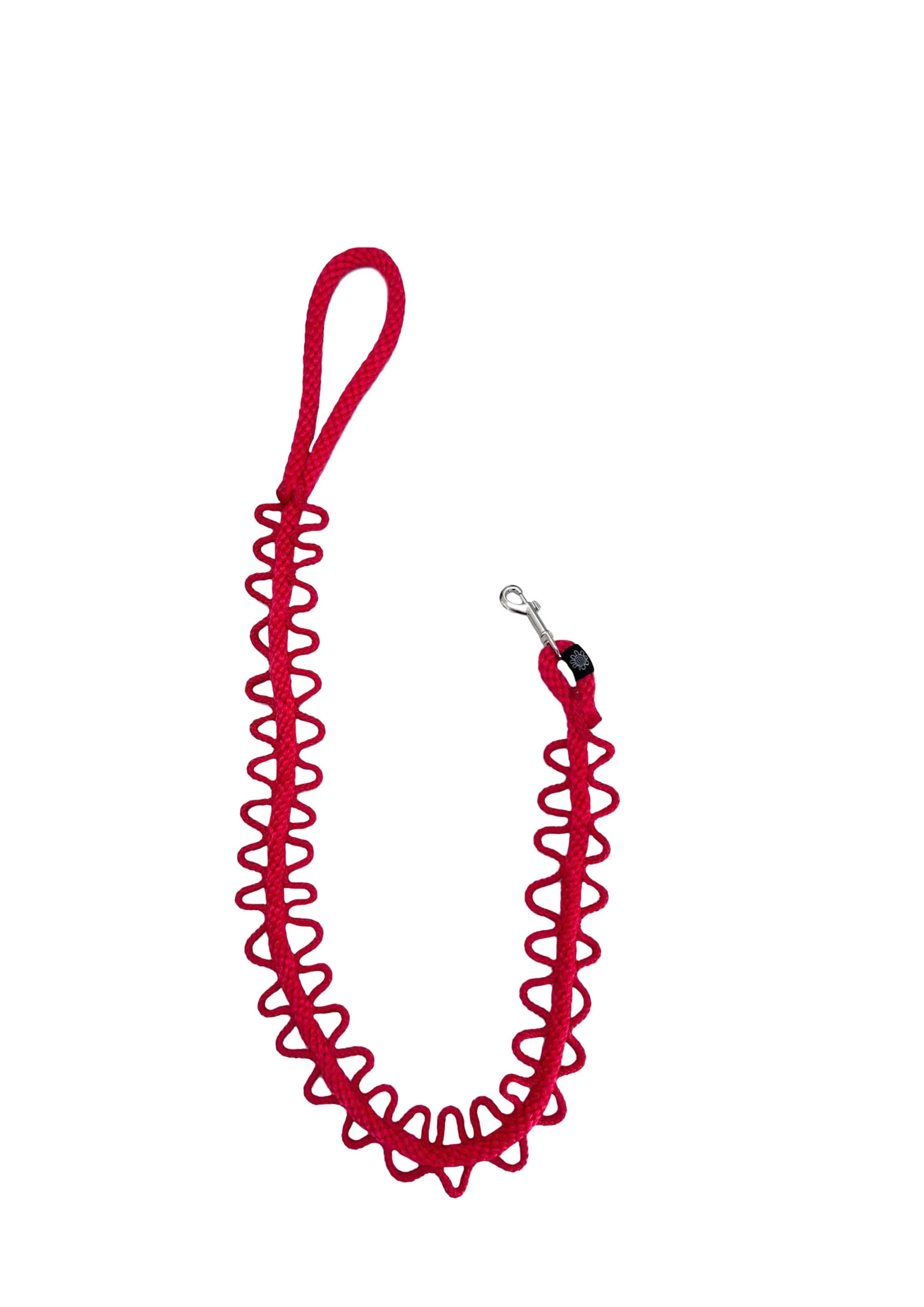 RED & RED WIBBLY WOOF DOG LEAD