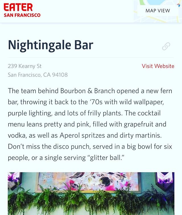 2020 Motto: &ldquo;Forget what you think, make it pink.&rdquo; Thanks @eatersf! .
.
.
#eatersf #cocktailbar #fernbar #disco #goodtimes #sfhottestcocktailbars #sohaute #prettyandpink