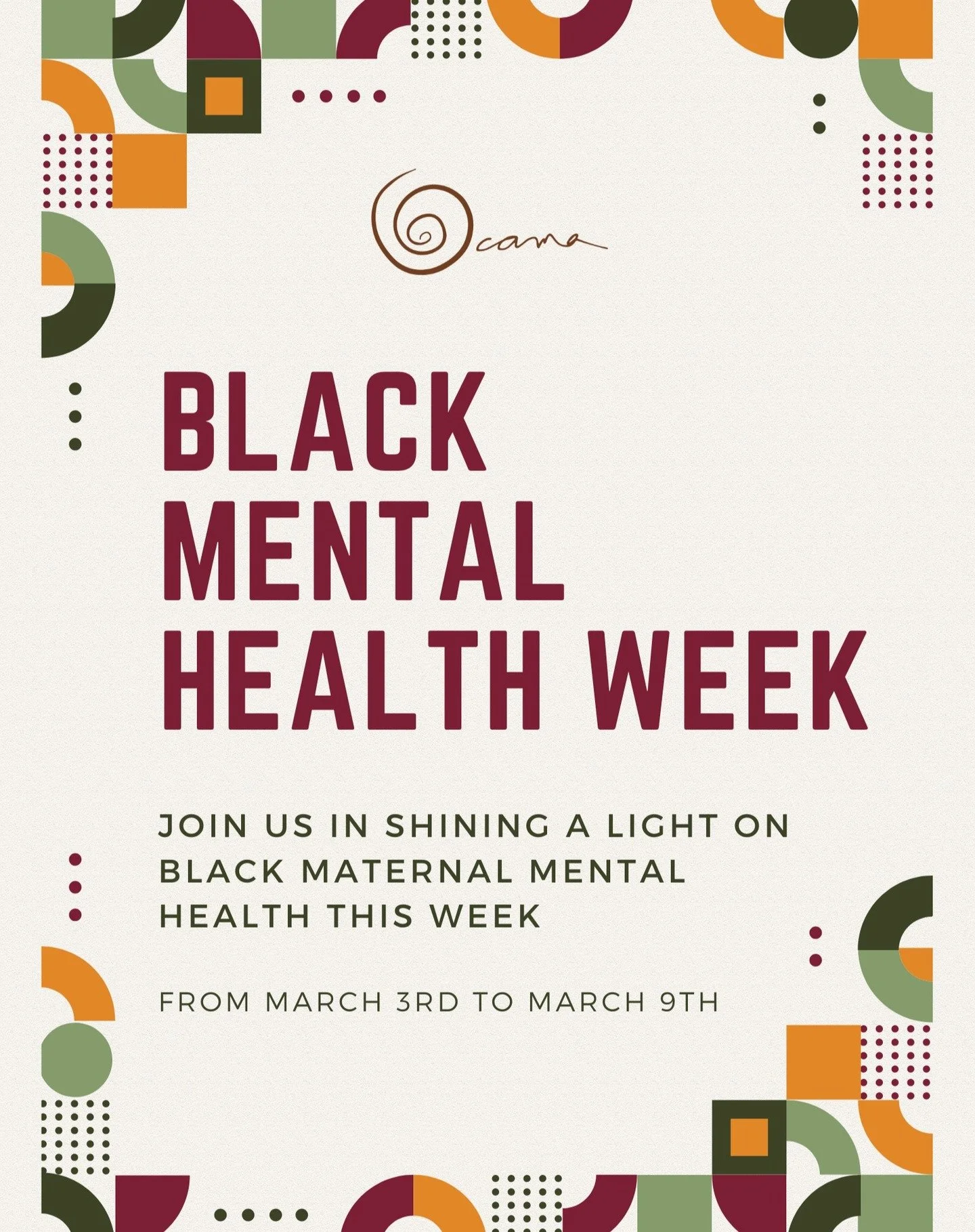 As the city rings in the 5th Black Mental Health Week, we're excited at Ocama to recognize the intersections between mental health and maternal health for Black communities in Toronto. Join us in celebrating and highlighting these intersections throu