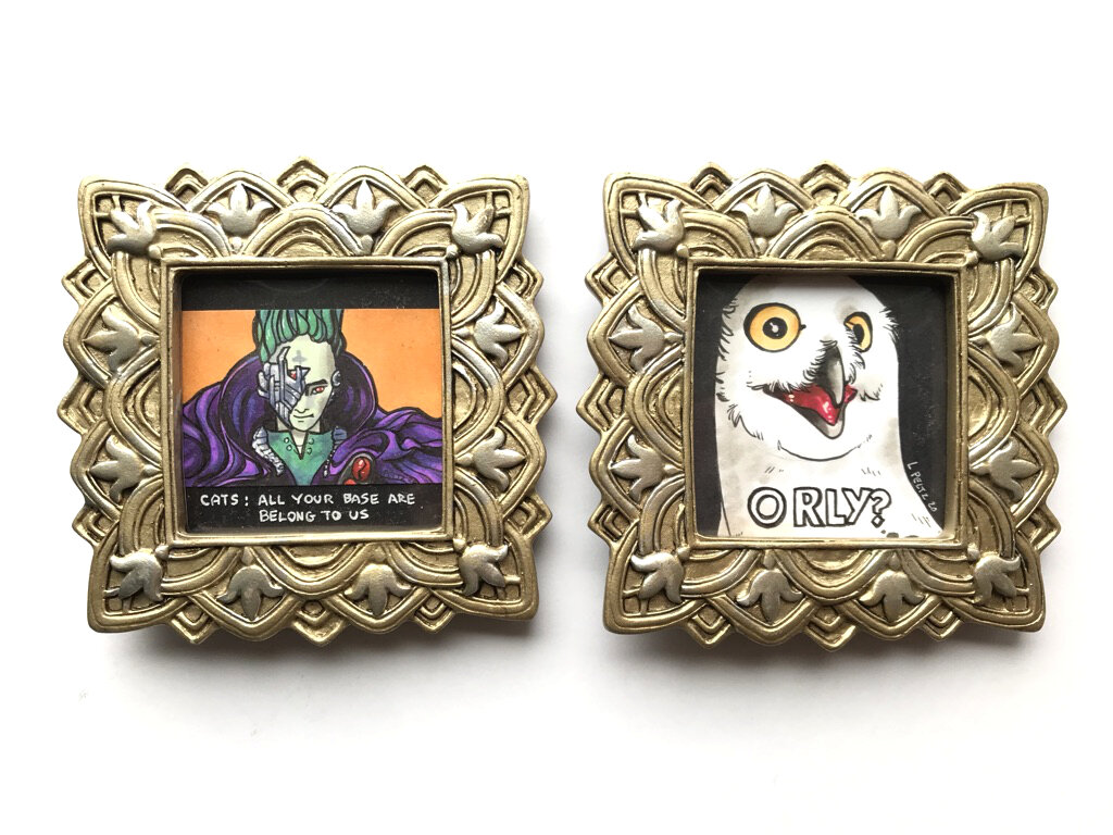 AVAILABLE: "The Dawn of Memes Diptych" By Lindsay Peltz