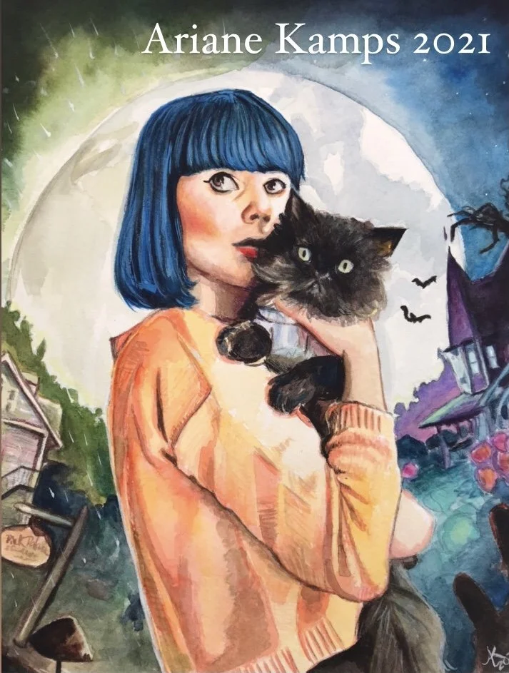 Coraline returns fanart watercolor
