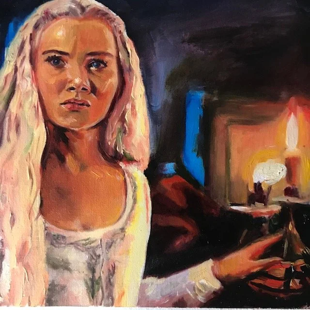 The Witcher oil painting from scene still