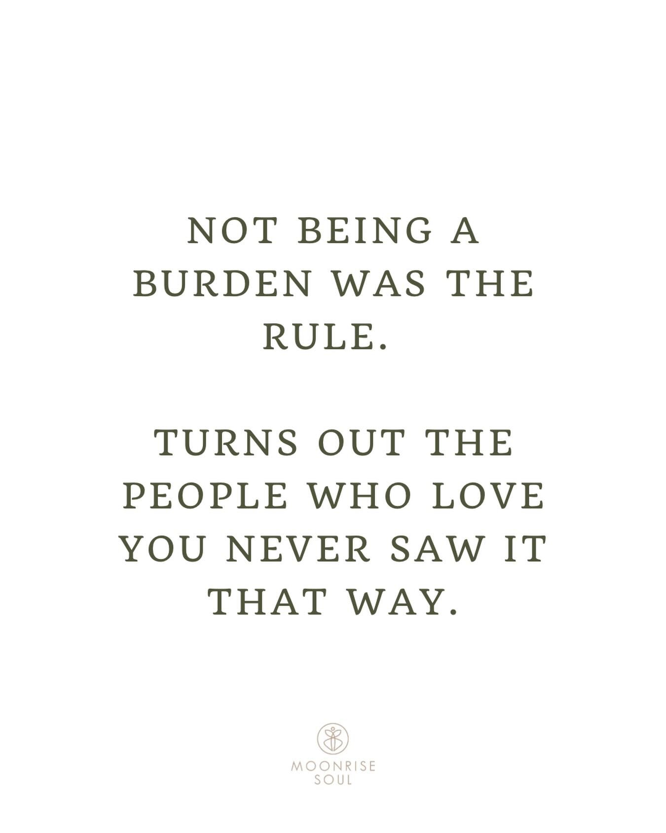 Holding it together on your own isn&rsquo;t noble. It&rsquo;s not letting yourself be seen. 🫶🏼