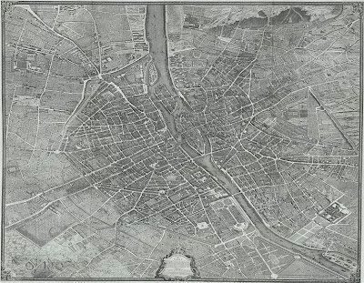 古地図 PLAN de PARIS Turgot Original Turgot Plan of Paris] Plan de Paris commencé l