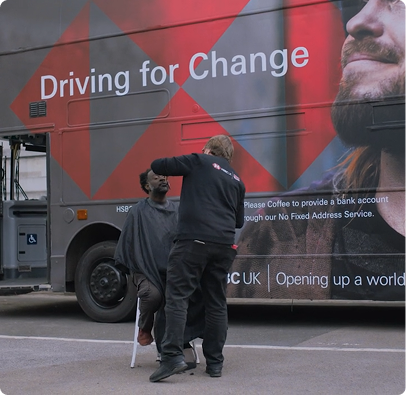 The Driving for Change HSBC Bus Activation