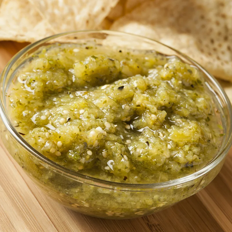Crushed Green Mexican Tomatillo