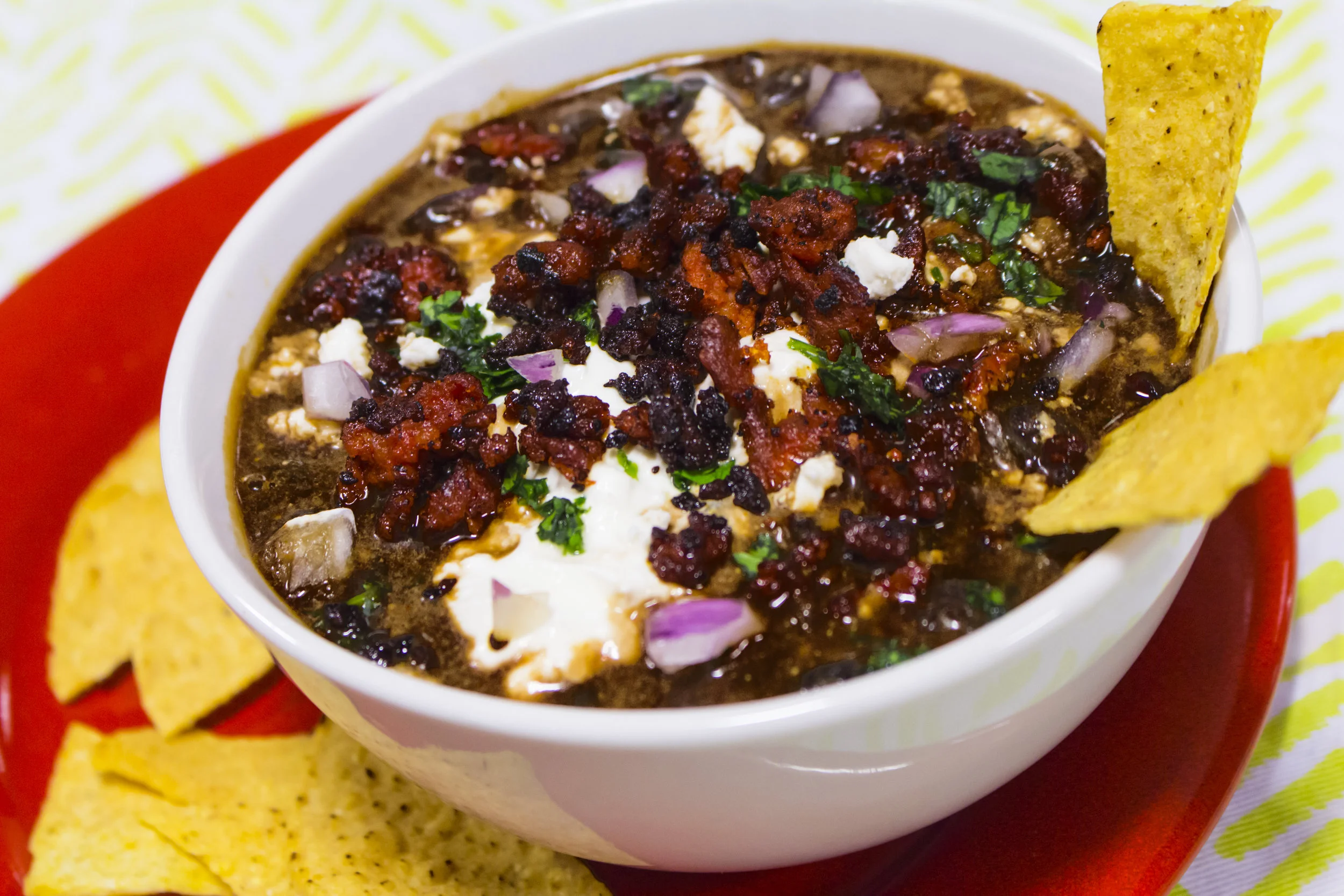 Black Bean &amp; Chorizo Soup