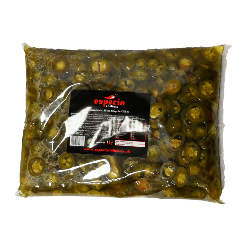 Green Nacho Sliced Jalapeño Chilies (Pouches)