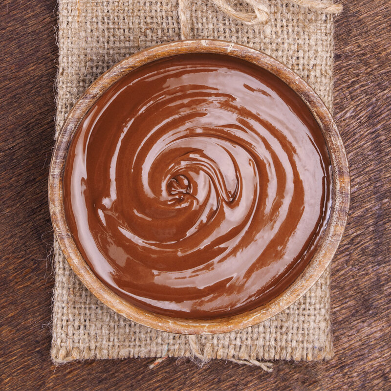 Bowl of chocolate cream